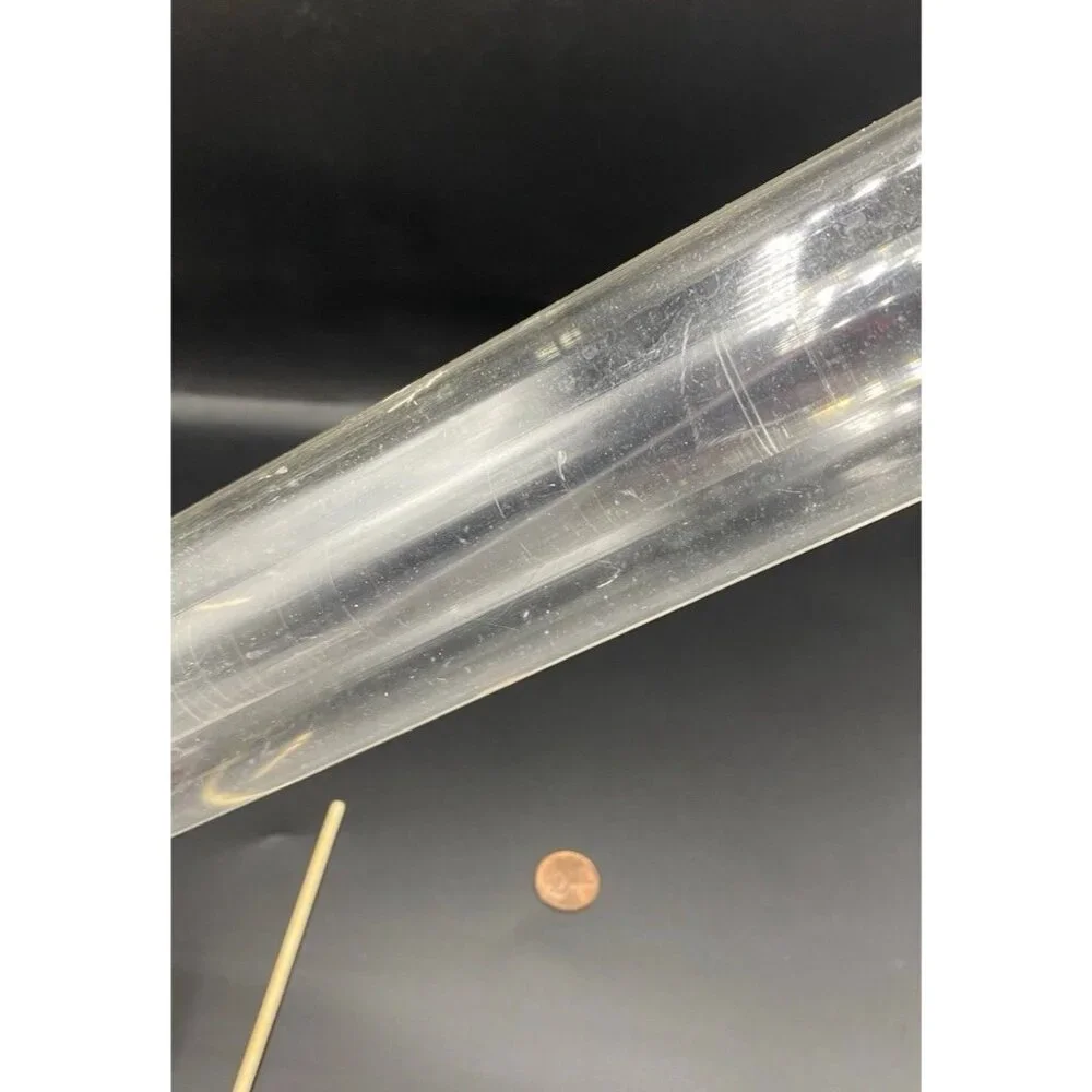 Rialto Clear Acrylic Rolling Pin Made in Italy Vintage Kitchen Baking Tool HTF